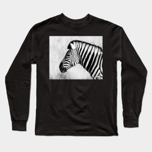 Zebra in black and white. Long Sleeve T-Shirt